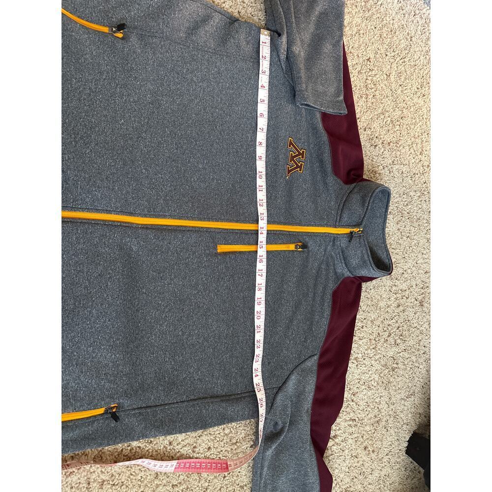 MN University of Minnesota Full Zip Warm Up Jacket with Pockets Men's Size 2XL - Picture 7 of 8